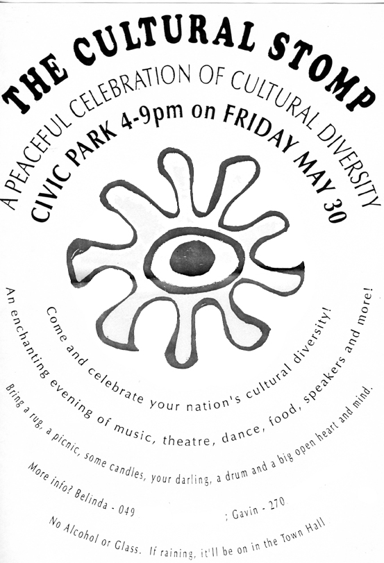 Original 1997 Poster with phone numbers erased.