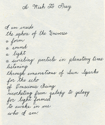 A Wish to Pray, by Donald Petacchi